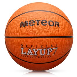 Баскетбольний м'яч Meteor Layup Kinder Mini - для дітей 4-8 років, розмір 7, оранжевий