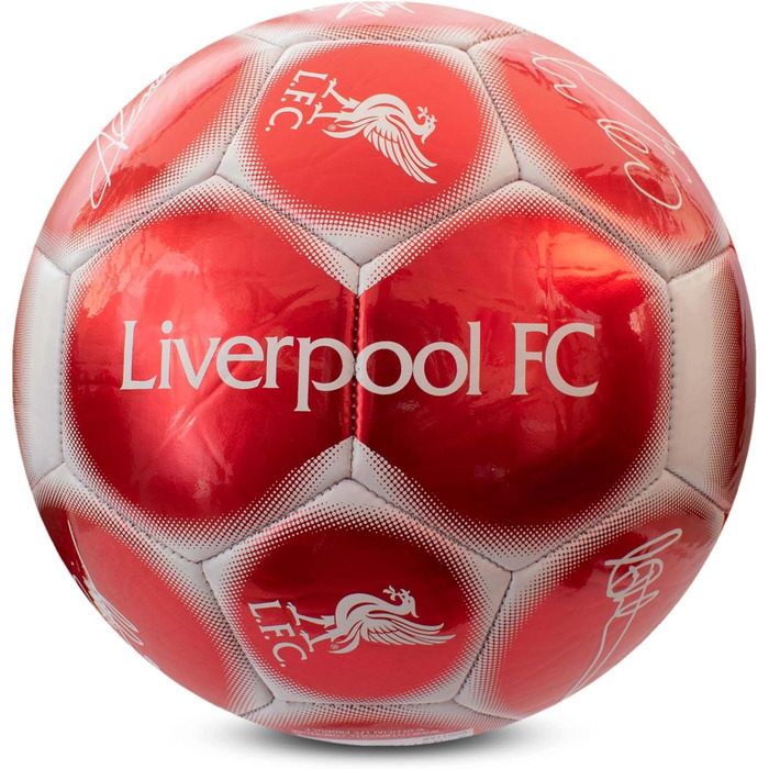 Офіційний футбольний м'яч Liverpool F.C. Hy-Pro, металевий, розмір 5, для тренувань і матчів, колекційний, для дітей і дорослих