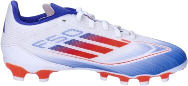 Бутси для футболу Adidas F50 League Unisex Multi Ground, 33 EU, Cloud White/Solar Red/Lucid Blue