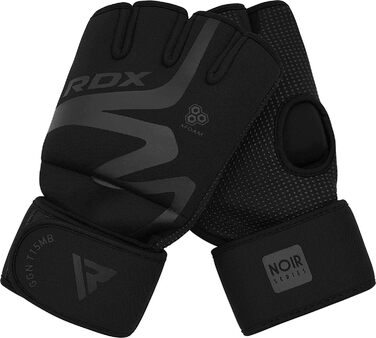 Внутрішні рукавички RDX для MMA, боксерські бинти, рукавички для єдиноборств, тренувальні рукавички для боксу та греплінгу, чорні, розмір L