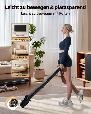 Walking Pad: Компактний електричний біговий тренажер для дому та офісу. Тиха та портативна міні-доріжка для ходьби. Walking Pad