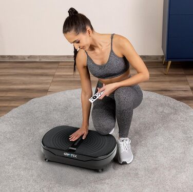 Платформа вібраційна Gymtek XP300 для дому: 99 рівнів, 5 програм, Touchscreen. Для схуднення, спалювання жиру та нарощування м'язів. Чорний колір.