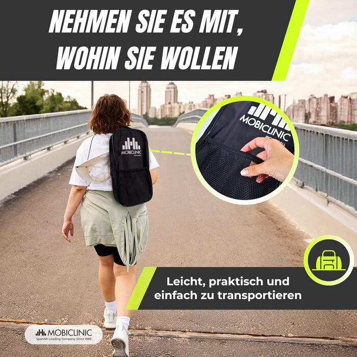 Набір для піклболу Mobiclinic®: 4 ракетки з фібергласу, 4 м'ячі, сумка, ергономічні ручки, поліпропіленовий стержневий матеріал