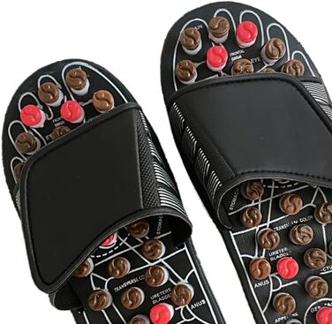 Домашні тапочки з акупресурою, масажер для ніг, сандалії з точками впливу, тапочки для масажу ніг, акупресура, тапочки, зняття стресу, ручні масажери (38–39), подарунок для мами та тата 38-39