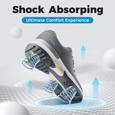 Гольф-взуття FitVille SpeedEx V4 для чоловіків: широкі, зручні, дихаючі кросівки для гольфу та спорту (40-49 EU)