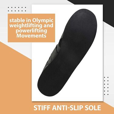 Взуття для важкої атлетики, пауерліфтингу та бодібілдингу, кросівки для присідань 38 EU чорного кольору