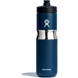Термобутилка Hydro Flask 20oz Wide Mouth Indigo, спортивна, ізольована