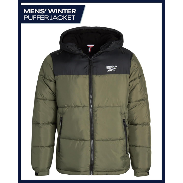 Куртка чоловіча Reebok Rbk Heavy Puffr V2 Olive/Leaf It to Me (синтетичний пух)