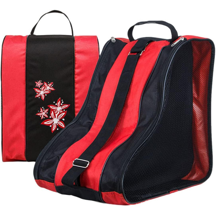 Сумка для роликів з Oxford тканини, міцна, для дорослих та дітей (червона)