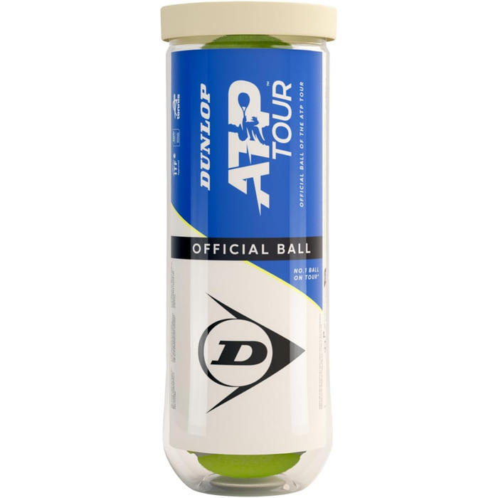 Тенісний м'яч Dunlop ATP Tour - для ґрунту, хард-корту та трави, 3x4 м'ячі (2x3 м'ячі)