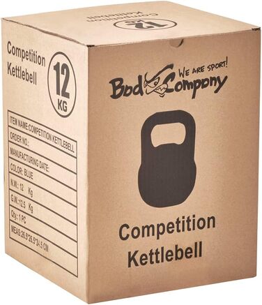 Гиря сталева Bad Company для кросфіту та фітнесу, різна вага 8-40 кг