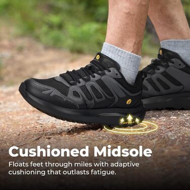 Черевики для хайкінгу FitVille для чоловіків, широкі, водонепроникні, розмір 40-50, чорні