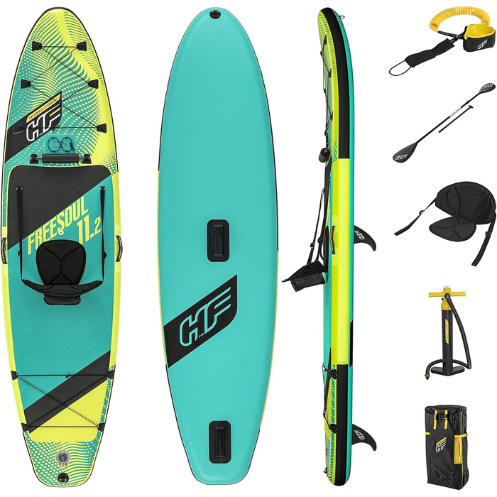 SUP дошка Bestway Hydro-Force Freesoul Tech 340x89x15 см, комплект для турингу