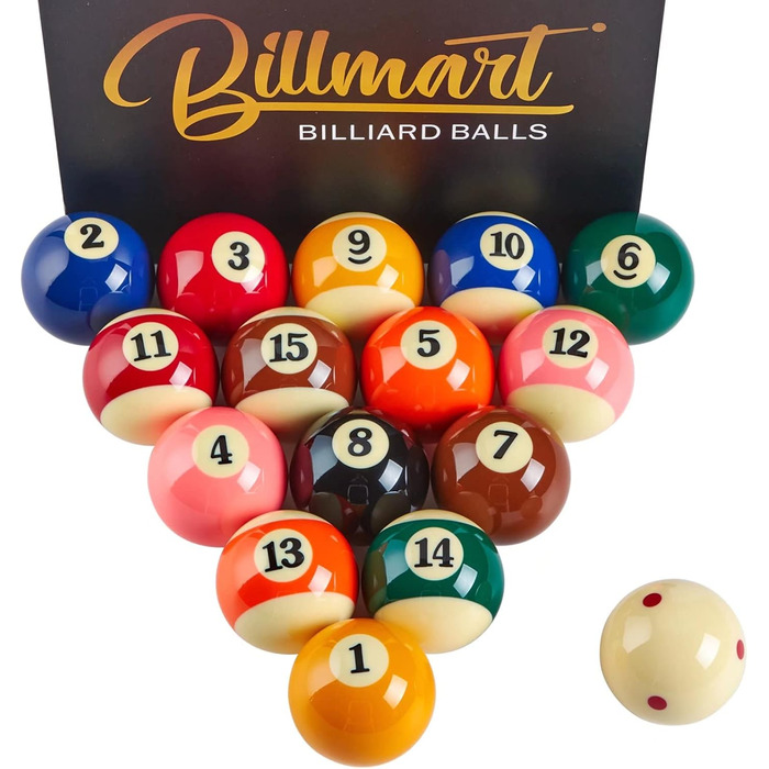 Набір більярдних куль преміум-класу, аксесуари для більярдного столу, 16 куль стандартного розміру (57,2 мм), для турнірів