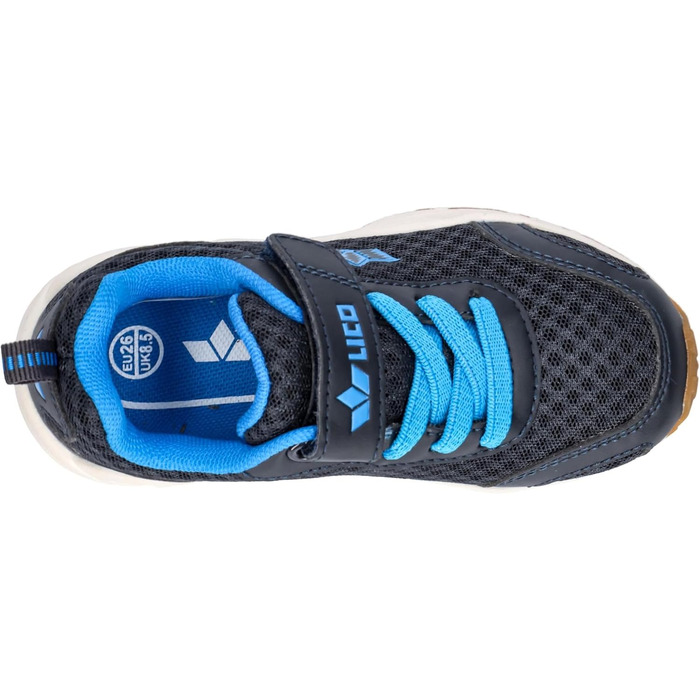 Дитячі спортивні зальні тапки Lico Bronte, унісекс, темно-синій, 38 EU