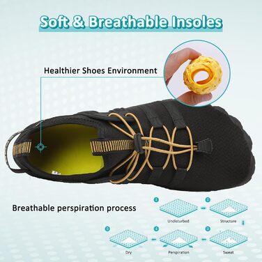 Шкарпетки-тапочки для плавання Ziitop: Шкарпетки для води для жінок та чоловіків, Шкарпетки для плавання, Шкарпетки для серфінгу, для йоги, туризму, басейну (36-46 EU)