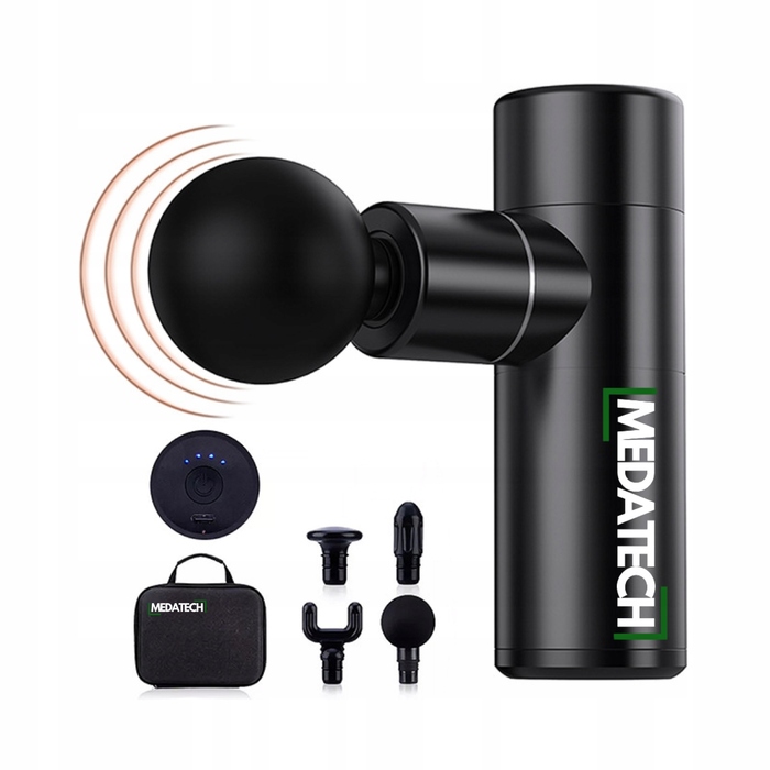Перкусійний масажер Medatech Massage Gun Pro Mini — компактний масажер для спини та всього тіла