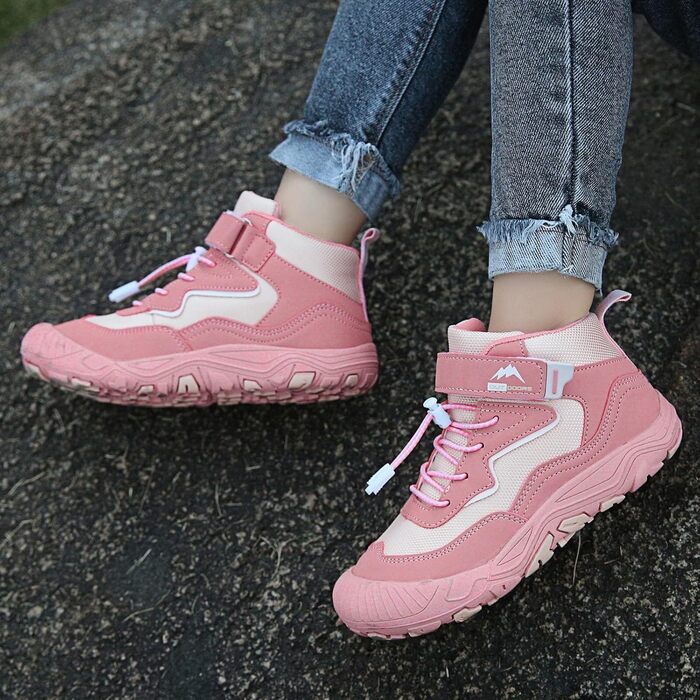 Водонепроникні дитячі трекінгові кросівки для активного відпочинку, рожеві (35.5 EU)