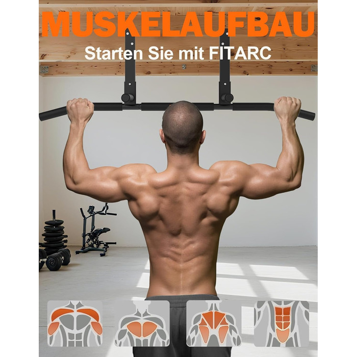 Кріплення для турніків Fitarc - міцна конструкція для домашнього спортзалу (чорний)