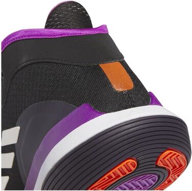 Кросівки Adidas Bounce Legends Low Unisex для баскетболу (44 2/3 EU, чорний/фіолетовий/чорний)