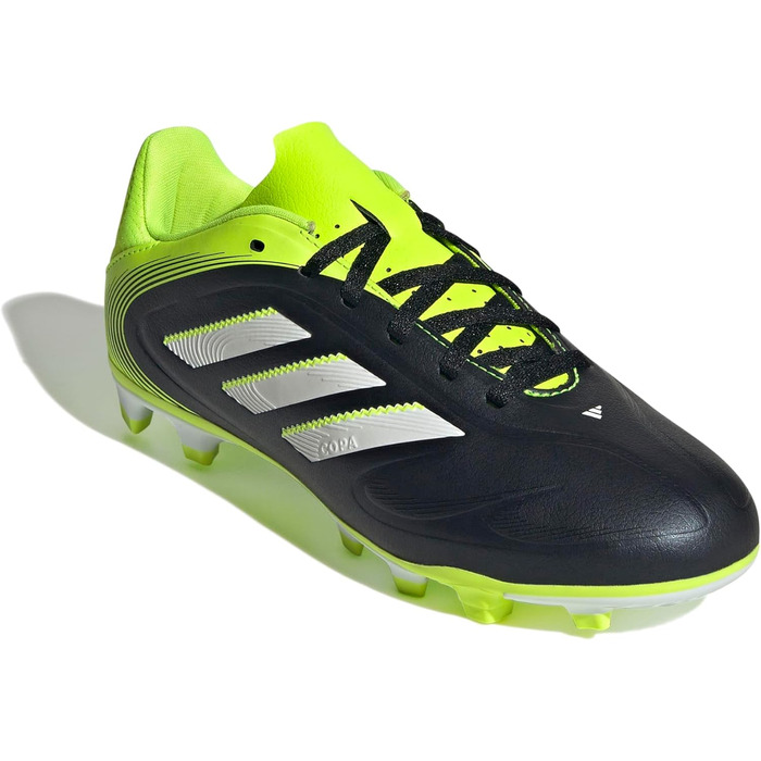 Дитячі футбольні бутси adidas Copa Pure III Club FG/MG, 35 EU, чорний/білий/лимонний, унісекс