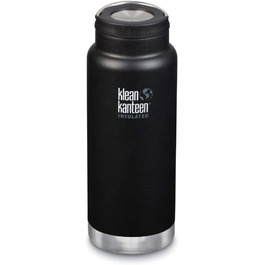 Пляшка для води Klean Kanteen Classic 591 мл, чорна матова, універсальна