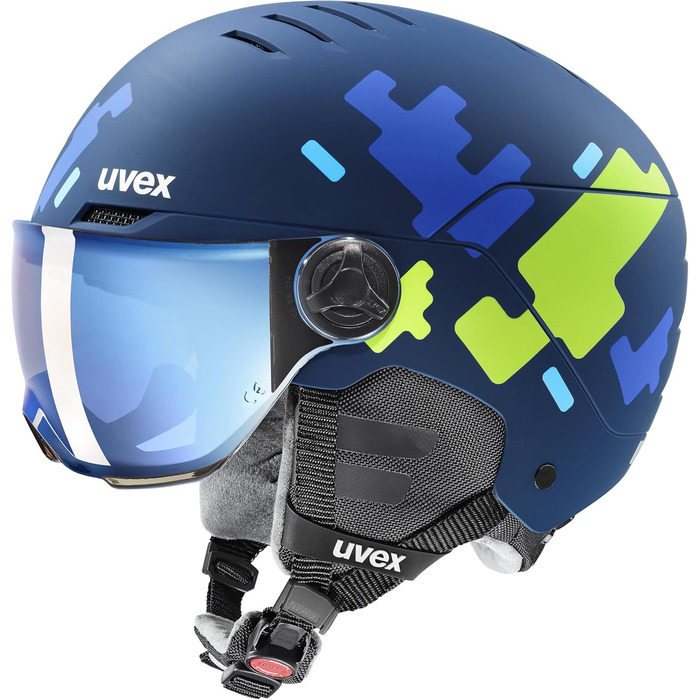 Шолом для дітей uvex Rocket jr Visor Single, синій матовий, 54-58 см
