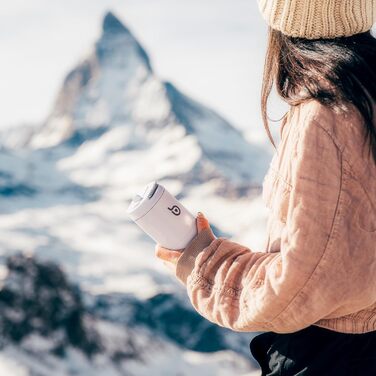 Водяна пляшка з нержавіючої сталі 750 мл з соломкою, кришкою та ручкою - ізольована, без BPA, з подвійними стінками. Ідеальна для спорту, подорожей та фітнесу (Блакитна)