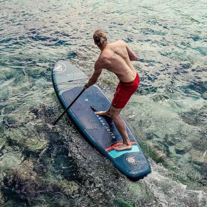 Надувний SUP-борд Movino Garda Allround 10'10' (330x81x15см) 2в1, комплект, до 150 кг, Navy-Orange