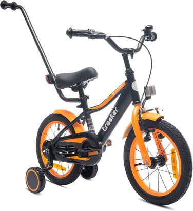 Дитяче велосипед Sun Baby Tiger Tracker 14 дюймів: легкий, з додатковими колесами та штовхачем (2-6 років)