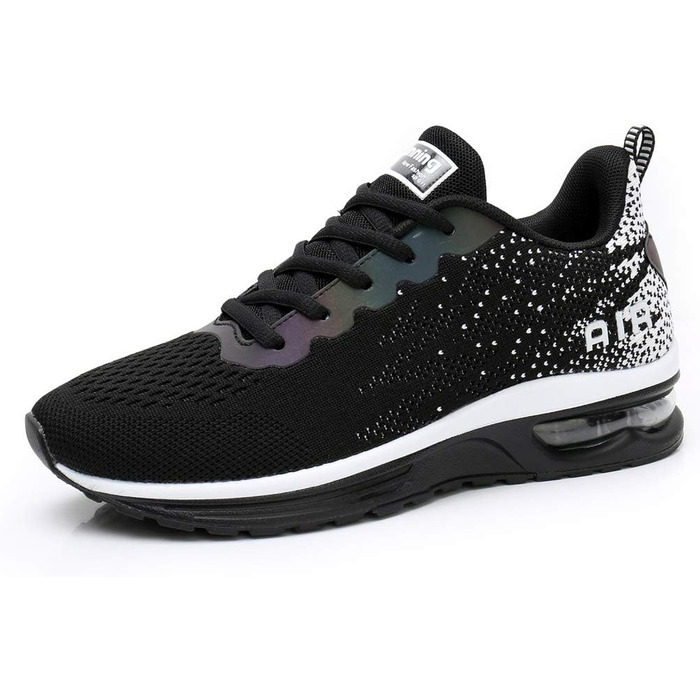 AFFINEST Легкі кросівки для бігу та спорту жіночі, чорні, сітка, антиковзаюча підошва, амортизація, розмір 42 EU