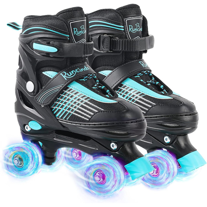 Роликові ковзани Runcinds для дітей, регульовані, 4 розміри (35-39 EU), 215-245 мм