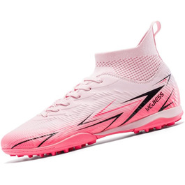 Футбольні черевики для чоловіків та дітей, високі, рожеві, розмір 39 EU, для занять футболом та залу