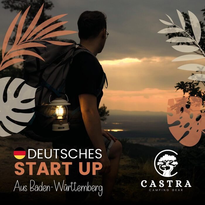 Solis 3 LED кемпінгова лампа з Powerbank, 8000mAh, IP44, регульоване світло, для піших прогулянок (кремовий, ефект дерева)