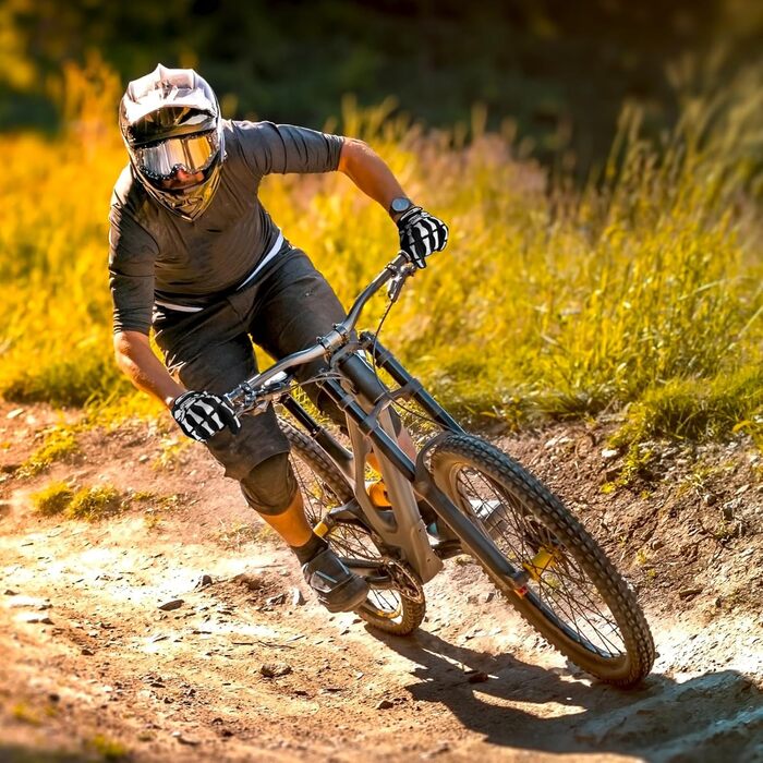 Рукавички для велосипеда Azarxis MTB чоловічі/жіночі, зимові, вітронепроникні, для катання, трекінгу, бігу, чорні (5 пальців), XL, відбивачі