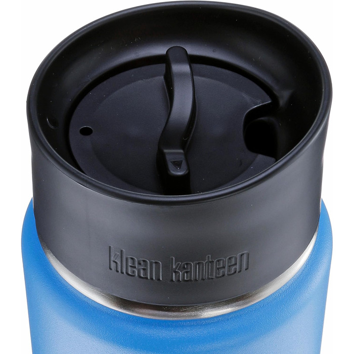Термос-бутилка Klean Kanteen Wide 592 мл з кришкою Cafe Cap 2.0, вакуумна, Pacific Sky