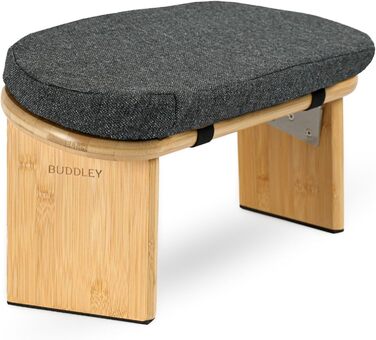 Складаний пуф для медитації Buddley з подушкою, ергономний стільчик для йоги та медитації