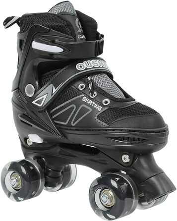 Інлайнери для дітей та дорослих | Роликові ковзани з великими колесами 76 мм | Регульовані інлайнери для дітей, підліток та дорослих | Безпечні роликові ковзани для активного відпочинку | Інлайнери з підсвічуванням, подарунок для дітей та підлітків, розмі