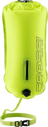 Надувна сигнальна буя для плавання та тріатлону Cressi Glide Pro 28L (флуоресцентна)