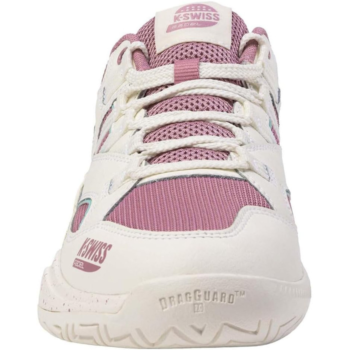 Жіноче кросівки K-Swiss Tura Team для падел-тенісу, 41 EU, білий, лілак, пастельно-бірюзовий