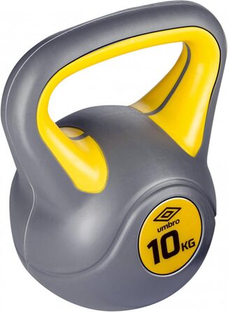 Гиря UMBRO 4 кг та 10 кг, жовта, для фітнесу