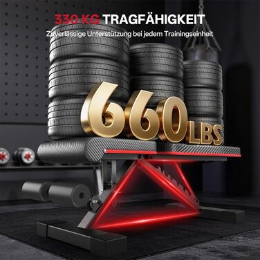 Складана багатофункціональна тренажерна лава PASYOU PA350, регульована атлетична лава для фітнесу та силових тренувань, витримує до 300 кг, для дому та спортзалу