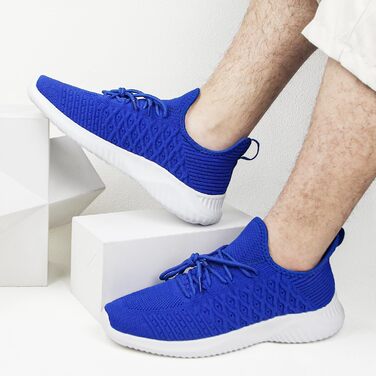 Чоловічі кросівки Feethit для бігу, дихаючі, легкі, зручні, модні, з антиковзкою підошвою, синього кольору (42 EU)