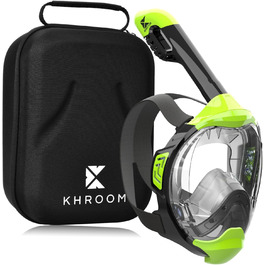 Маска для снорклінгу Khroom Seaview Y для дорослих і дітей, повнолицева, CO2-безпечна, альтернатива комплекту для снорклінгу