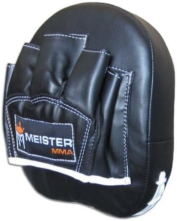 ММА рукавички з натуральної шкіри Meister, для боксу та ММА, 1 пара, чорні