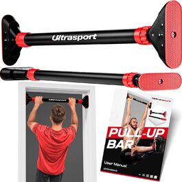Турнік для дверей Ultrasport, розсувний 66,5-93 см, без свердління, нековзкий, з поролоновими ручками