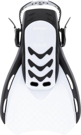 Ласти CRESSI Star Fins S/M (39-43) чорно-білі - для снорклінгу та плавання