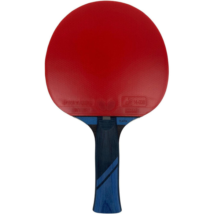 Настільна ракетка Butterfly Dimitrij Ovtcharov Platin, ITTF сертифікат, Pan Asia 1,7 мм, набір з чохлом, м'ячами та додатковою ракеткою, для досвідчених гравців