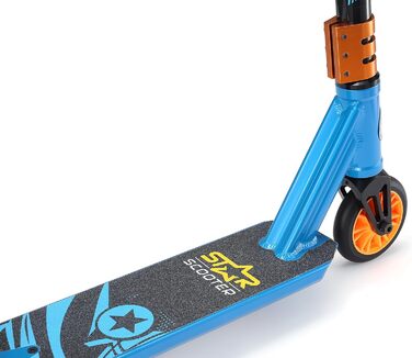 Трюковий самокат STAR SCOOTER Pro Sport 110 мм, алюмінієвий, для дітей від 5 років, зелений, HIC-компресія, для початківців і досвідчених