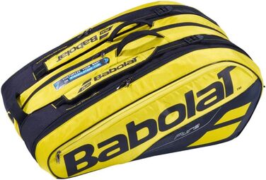 Тенісна сумка Babolat RH X12 Pure Aero для дорослих, унісекс, жовто-чорна, багатофункціональна, універсальний розмір